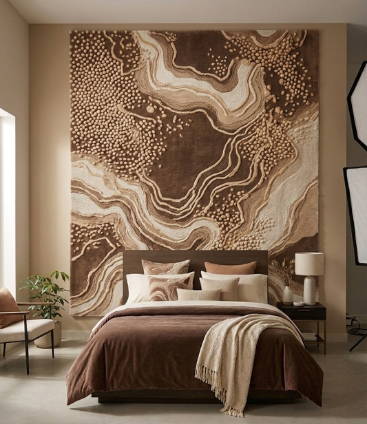 COCOA RIFT HAND-TUFTED RUG