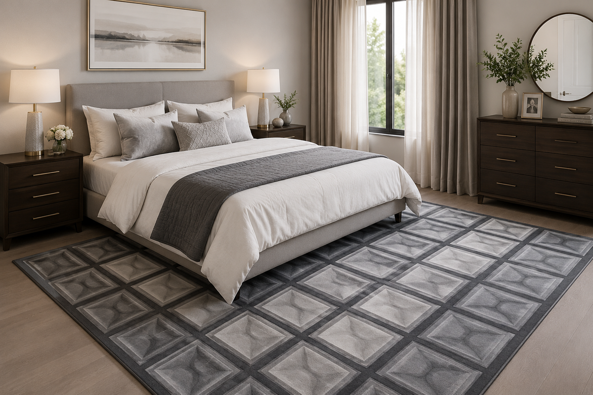 OCEAN MATRIX HAND-KNOTTED RUG