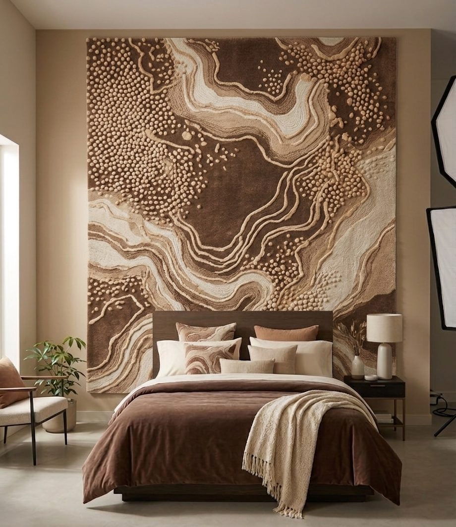 COCOA RIFT HAND-TUFTED RUG