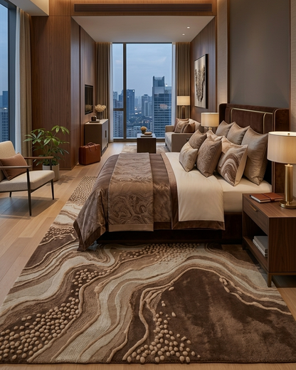 COCOA RIFT HAND-TUFTED RUG