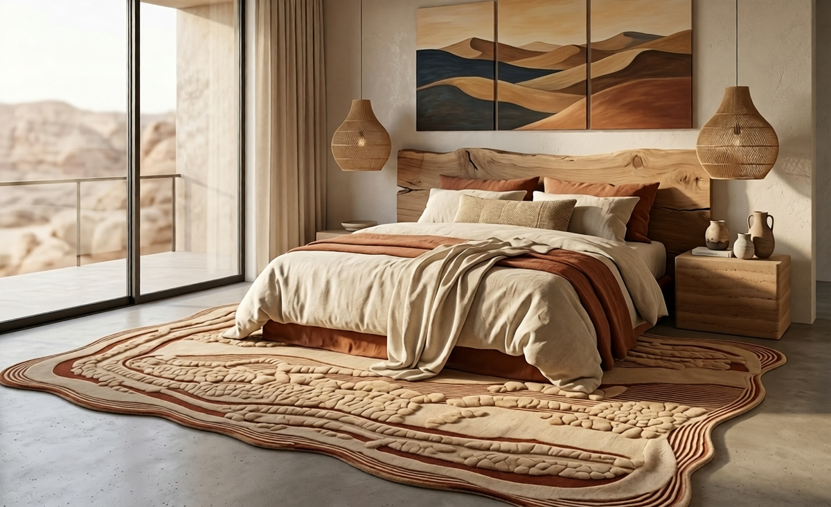 DUNE RELIEF HAND-TUFTED RUG