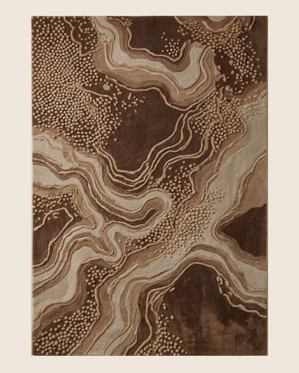 COCOA RIFT HAND-TUFTED RUG